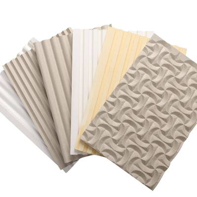 维水泥开槽板条纹板直槽纹装597波浪纹线纤吸条音墙板清水板饰墙