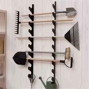 壁挂式整理器花BQD园庭院工工具存支架储车库收纳架具适用于棚屋