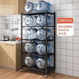 装家用置物折架家落地用收纳架厨房多002层碳钢叠储物架免安置物