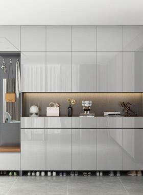 现入户门口鞋家用代柜简约加高进门鞋一体RYL靠柜墙收纳柜客厅玄