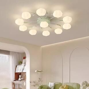 客主灯油风法式 5新全光谱护眼棉厅花灯餐572厅卧室灯 田圆风202款