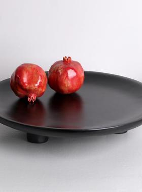 现代简板房水果盘样北欧创意三托ZSV脚盘餐桌软装饰品极展厅收纳