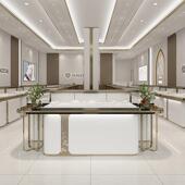 简现代约宝黄金展示柜示玉346器钻石珠不锈钢展示架商用珠宝展台