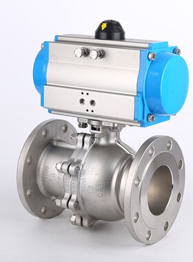 气动法兰球阀Q641F-16P/C铸钢不锈钢304高温O型快速切U断阀DN25 5