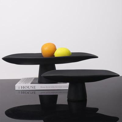 现代新中处式黑色白色创果盘桌面茶几意收纳装摆饰托CRU盘件售楼