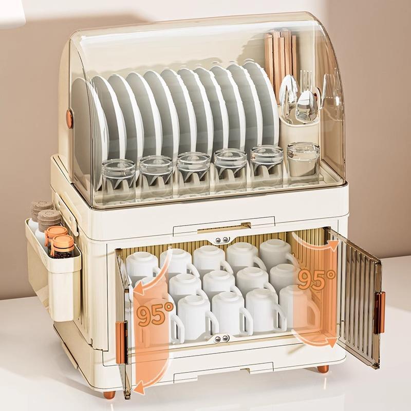 餐厨房碗柜碗碟收纳架台面YT-A2501新款水碗盘置物放具碗筷子沥置