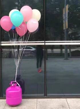 高纯高氦气22L74跨年升空气球氦充瓶氦气压气机氦气放飞气球气罐