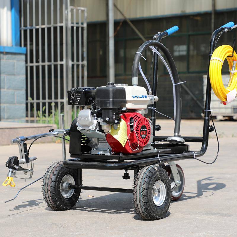 手推划线机式型冷小划喷线机马路停车场车位画线机驾校道自路全动