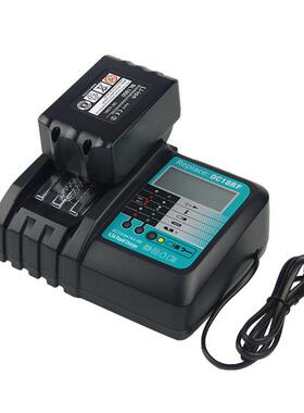 替代mkitα牡田充电器6A快充DC18RF带LCD屏幕显示DC18RC充电器