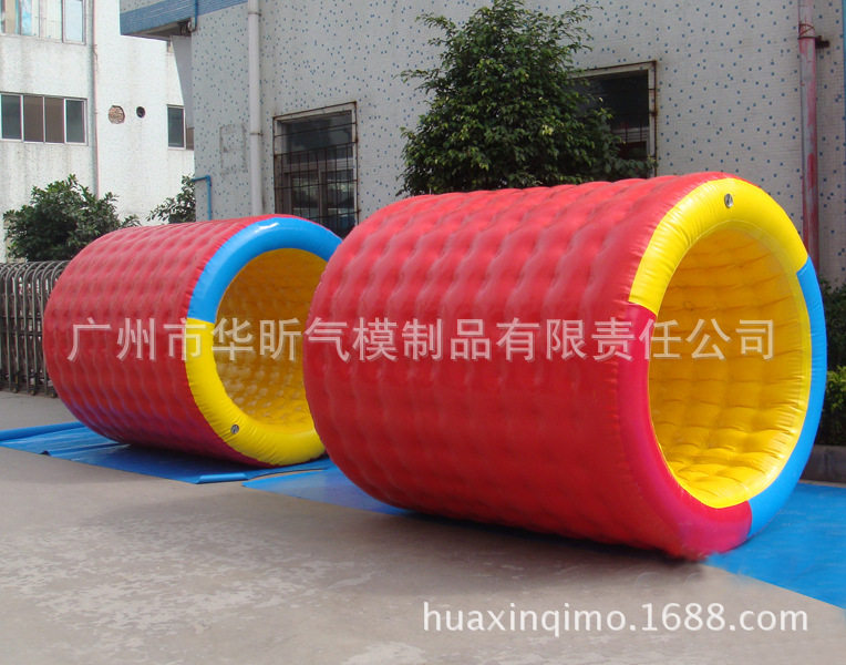 厂家生产水上充气滚筒水上游乐设施充气水上滚筒陆地滚筒