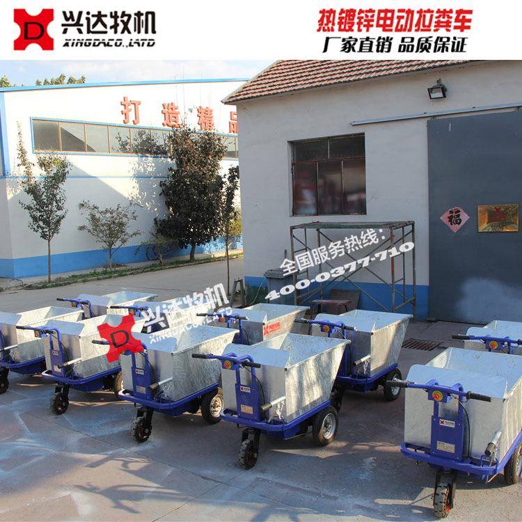 养猪电动自卸车清粪车热镀锌电动拉粪车潍坊安丘