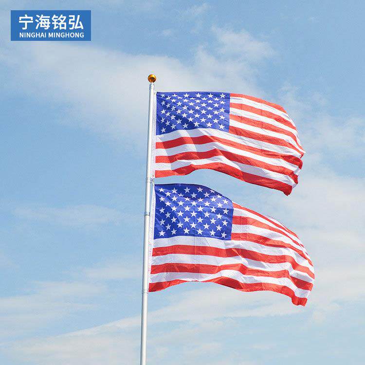 铝合金旗杆9米12米杆可选户外金属双旗帜伸缩旗杆