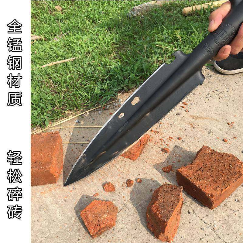 园艺铲子多功能锯齿铲子锰钢祖鲁矛头开山砍柴工具翻土尖铲锹全钢,纺织面料/辅料/配套,纺织机械配件,淘宝优惠券,粉丝福利购,淘宝优惠卷