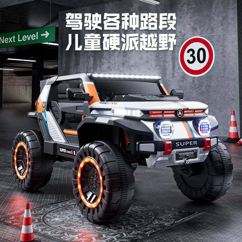 新款儿童超大号四轮越野车1-8岁男女宝宝可坐人遥控充电玩具汽车