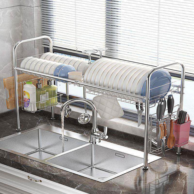 不锈钢厨房置物架水碗碟沥水架收纳架用品家用大全晾放碗架架子无