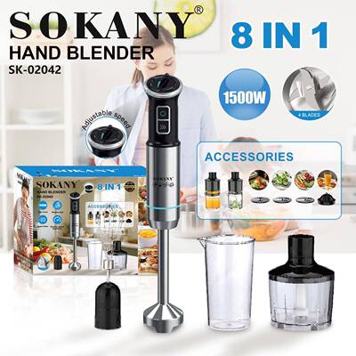 外贸SOKANY02042搅拌棒不锈钢料理棒打果汁粉碎棒HANDBLENDER