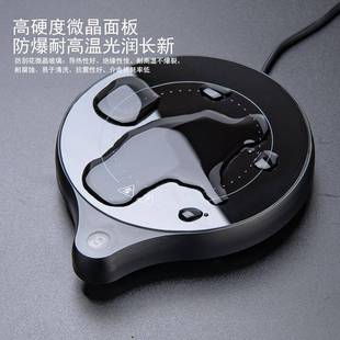 可烧水100°暖杯保温底座自动电加热微晶炉110-240V恒温煮沸杯垫