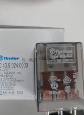 FINDER继电器60.43.9.024.0000咨询后下下单