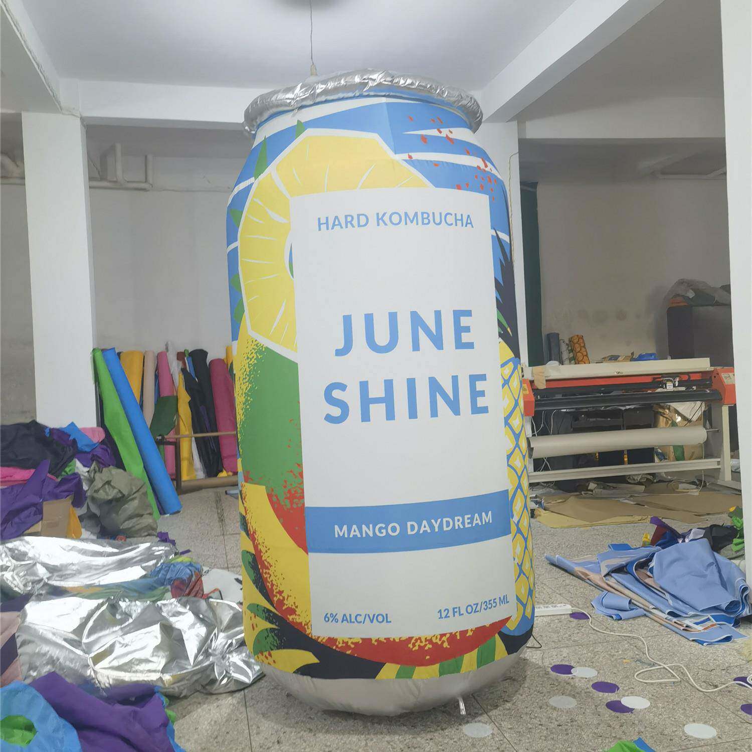 仿真充气易拉罐气模户外啤酒饮料瓶开业活动仿真行走模型人偶道具