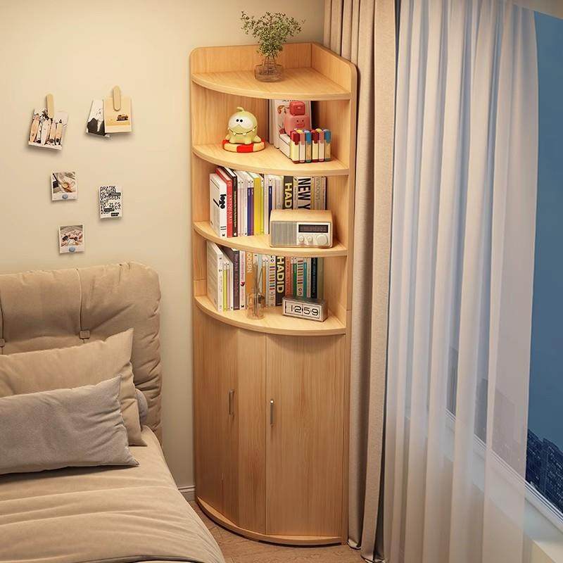 实木转角书架落地置物架飘窗柜收纳柜子简约卧室床头靠墙拐角书柜,纺织面料/辅料/配套,纺织机械配件,淘宝优惠券,粉丝福利购,淘宝优惠卷