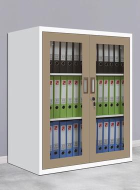 办公文柜铁皮柜公室矮案柜档柜资IDX料柜办带锁储物柜收纳柜工件