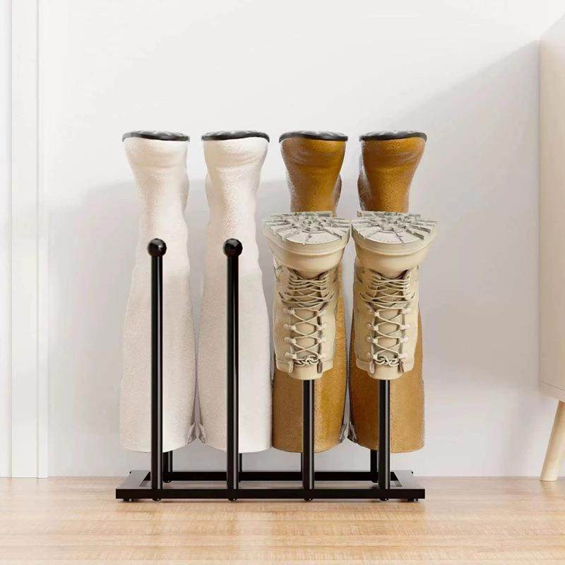 短靴子鞋靴子收JNE3PnyM用纳雨鞋晾鞋架落长地式架马丁靴鞋撑家长