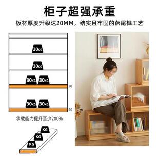 实木飘窗柜725矮柜地柜电视柜阳台柜卧室组储合物长柜条柜榻炕柜