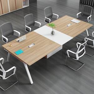 斜边会议桌椅组简约代洽谈现接待桌大小型会议合室家SEL-HYZ会具