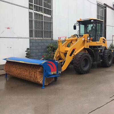 无品牌/车载式加装滚雪刷刷自带动力除雪辊政道市扫路路面雪机