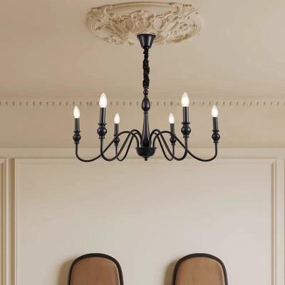 美式复古吊灯客厅餐厅卧乡室主灯村法式田间大园简514约气房书房