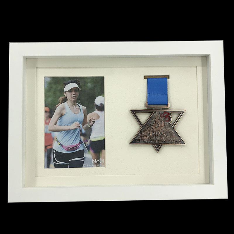 8寸A4A3中空1.5m木立体奖牌框马拉收松奖牌JP006纳框c展实示架摆