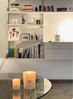 北欧厅客壁挂收纳书架简约in墙面装饰属金轨道81797系统s置物架