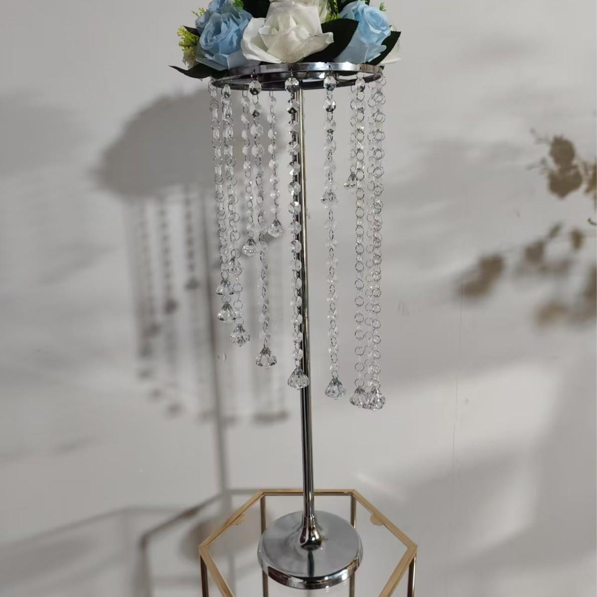 礼现场婚布置花架酒店橱窗装摆件家居花瓶婚庆具SOG道路饰引金色