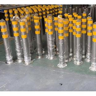 304不锈钢警示柱不锈钢道路警示桩反光固定式路桩防撞示警桩