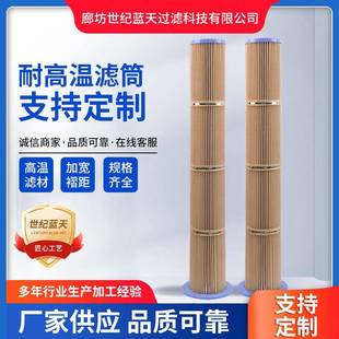 工业耐高温滤筒除尘滤芯