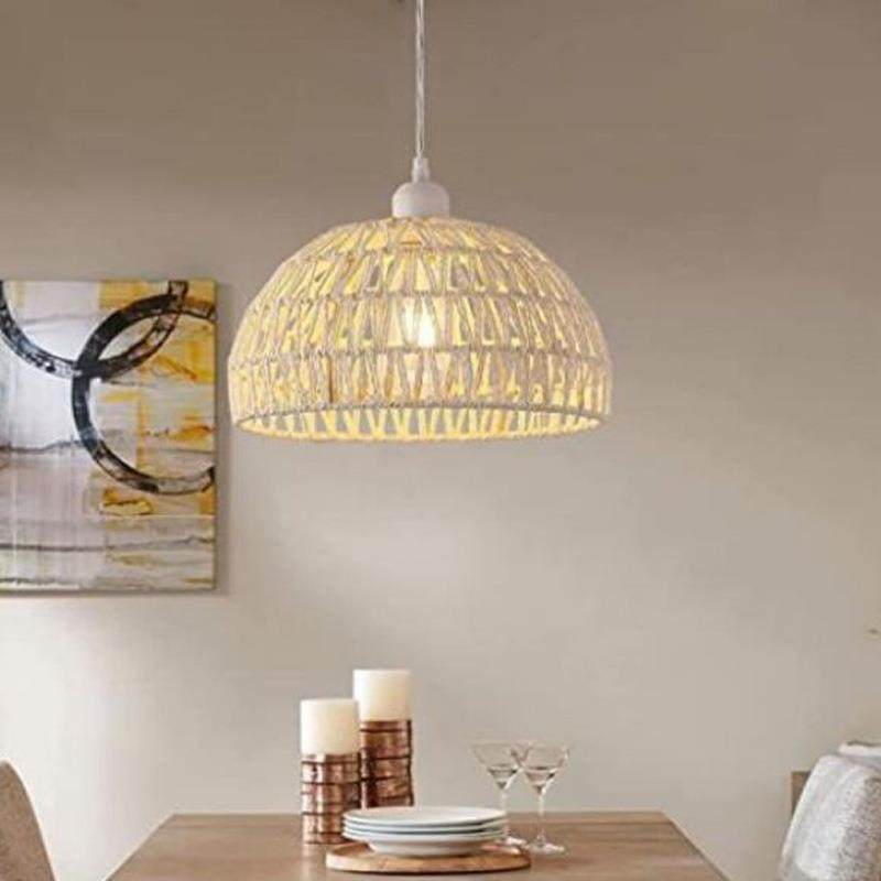 日式原木奶油风餐厅吊灯手工编织东南亚复古民宿店铺阳台麻绳灯具,节庆用品/礼品,新娘配件,淘宝优惠券,粉丝福利购,淘宝优惠卷