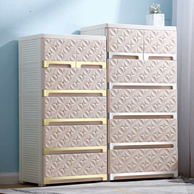 24年新款收纳柜家用轻奢烫银把手立体菱形雕纹带滑轮PP储物柜,电子元器件市场,其它元器件,淘宝优惠券,粉丝福利购,淘宝优惠卷