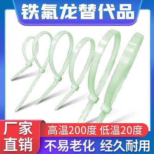 耐高温200度铁氟龙尼龙扎带替代品发动机汽车2.5*100/150*200