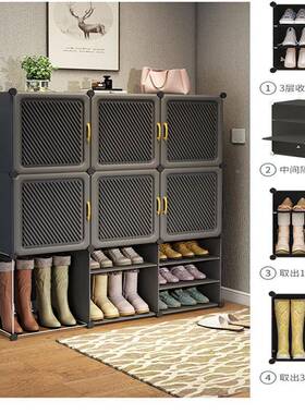 鞋5架子新款202加卧室家用防门外鞋架厚尘收纳简易门口KVO小鞋柜