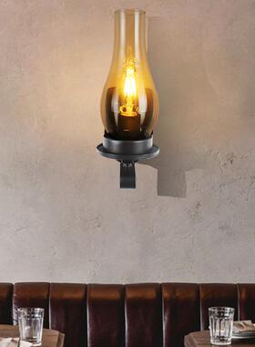 美式美乡村复古壁灯式床13752头道工业梯风煤油壁灯楼走廊壁灯过