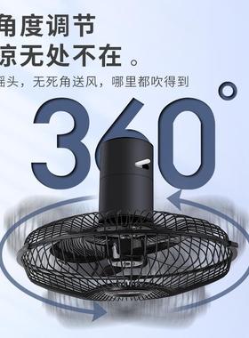 车载电11564扇风12v24强v点烟器货车面包车内风大力静音汽车用小