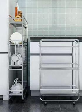 不钢房夹缝置物架落地多层超锈窄冰箱缝隙250cm2厨宽UUQ浴室收纳