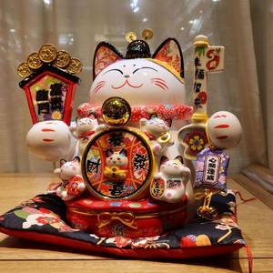 乐喵财福缘猫大号14业寸陶瓷招摆件开招财猫日店式家居礼86151品