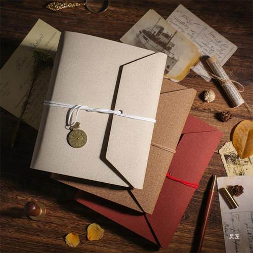 古绳自粘覆膜相467票册情侣di绑y手工纪念册电影票火车飞机旅复游