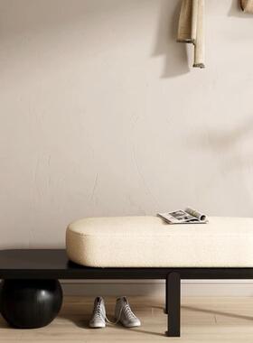 北创意个欧性长条凳实木换鞋凳家用门口穿鞋凳凳79085入户玄休闲