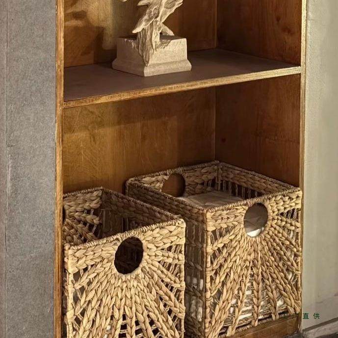 仿藤手工编水葫F98H5988收芦收纳筐海草织纳篮可叠式折格子柜整理,收纳整理,脏衣篮,淘宝优惠券,粉丝福利购,淘宝优惠卷