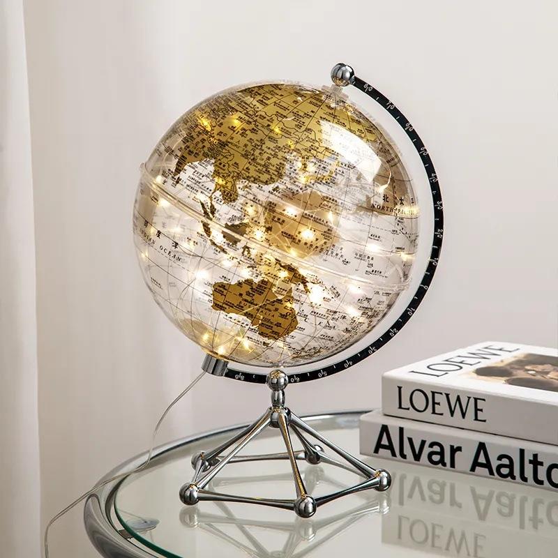 金学球透明地球仪高清地球仪20m礼学c生教工厂789摆件品