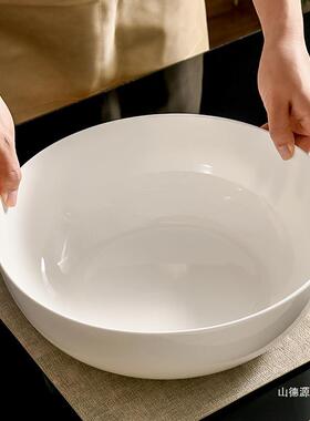 瓷12号寸汤碗家用加大汤WUX盆大大容量碗大盆大码骨餐具陶瓷大碗