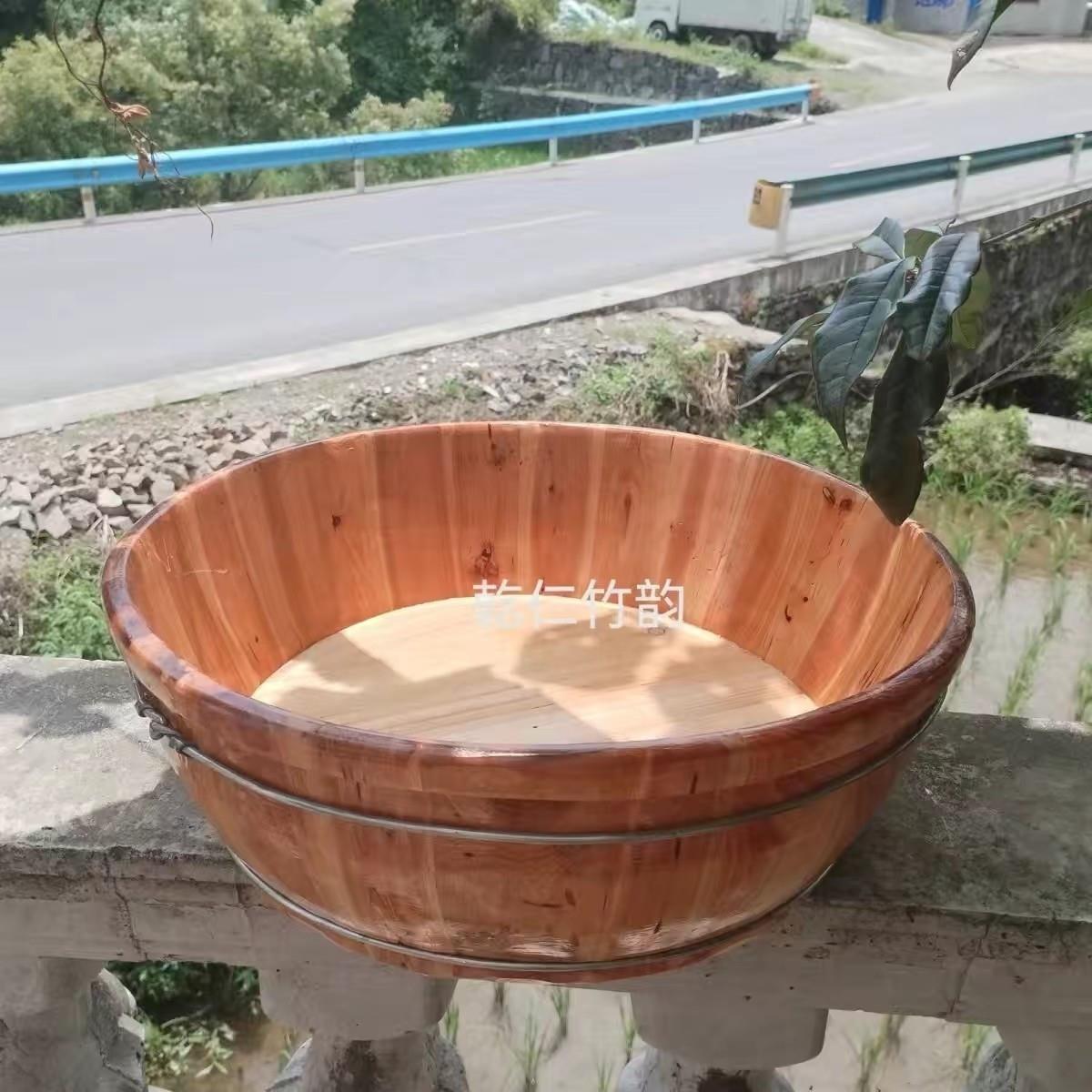 实木加厚木盆贵州手工艺