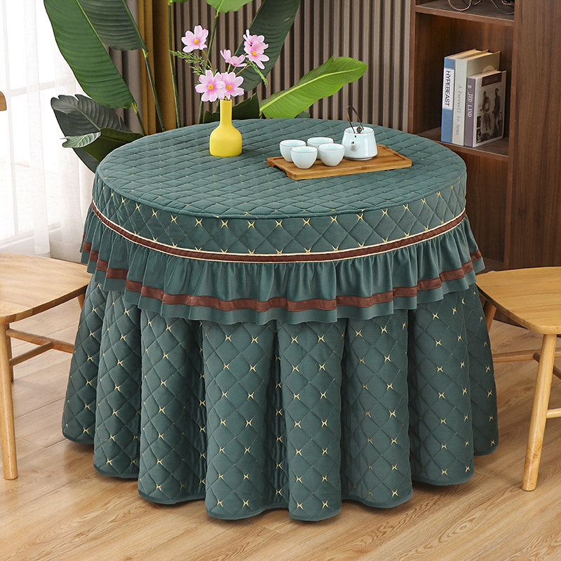 圆桌烤火桌子罩套大裙摆圆形电炉罩加厚加绒桌布罩圆形定做烤火被,居家布艺,烤火罩,淘宝优惠券,粉丝福利购,淘宝优惠卷